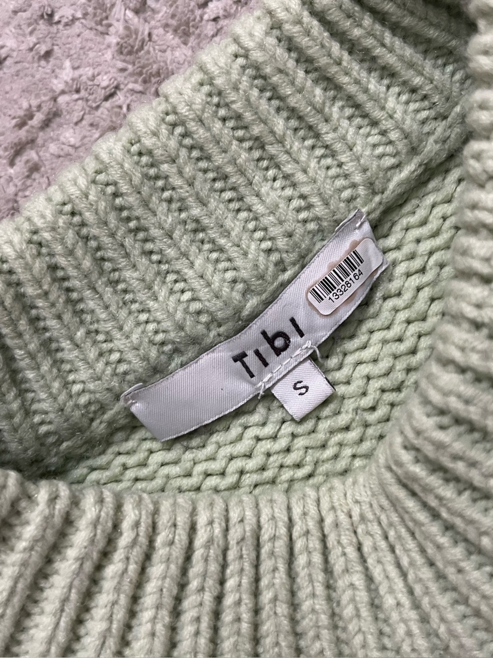 TIBI Wool Blend Cropped Polka Dot Sweater - Picture 4 of 9